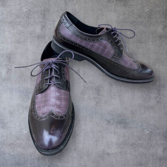 BUGATCHI Wingtip Oxford Dress Shoes Size 11.5 - Picture 1 of 5